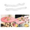 NentMent 10 Pack Disposable Picnic Table Cloth Clear Plastic Film