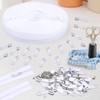 DOITEM 12 Yards White Nylon Coil Zipper by The Yards,