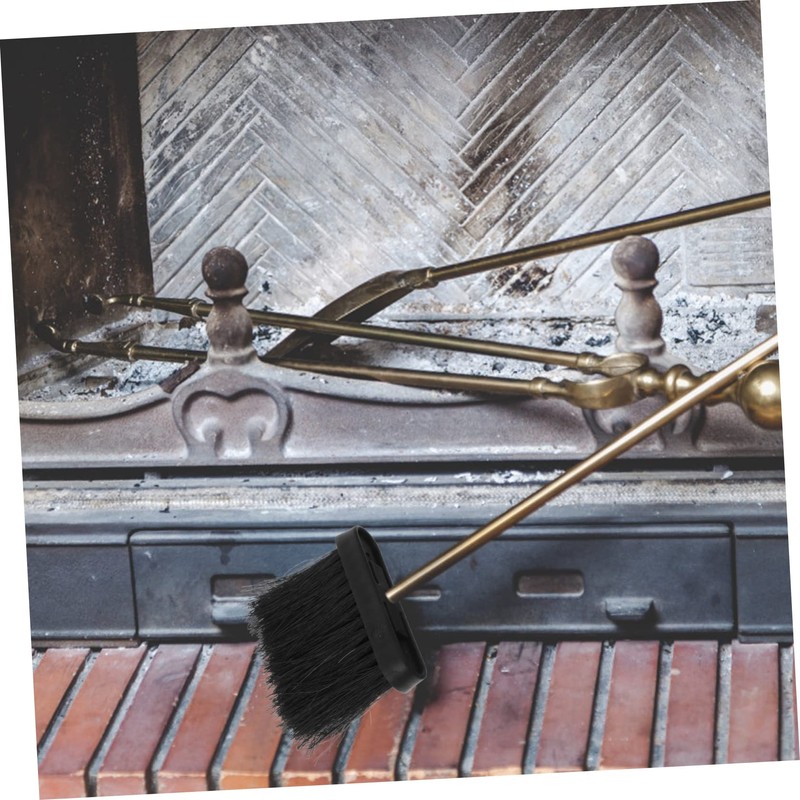 Levemolo Fireplace Brush Replacement Head Kitchen Broom Head Long Handled