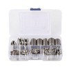 50PCS Threaded Inserts,Self-Tapping Thread Insert,M3-M12 Thread Reinforce Repair Tool Self