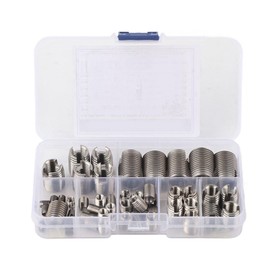 50PCS Threaded Inserts,Self-Tapping Thread Insert,M3-M12 Thread Reinforce Repair Tool Self Tapping Thread Inserts Set for Plastic Copper