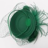DRESHOW Fascinator Hats for Women Pillbox Hat with Veil Headband