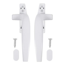 1 par Manija Cerradura de Ventana Abatible Manija de Ventana de Aleación de Aluminio Perilla De Ventana Manija Accesorios de Ventana Tirador de Ventana Tiradores de Ventana (Blanco)