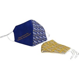 Sigma Gamma Rho Hemp Face Masks [2 Per Pack - Blue/Gold] - ID#33676