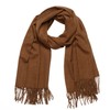 Masada Women's Winter Scarf, Warm and Soft Scarf, brown