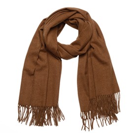 Masada Women's Winter Scarf, Warm and Soft Scarf, brown