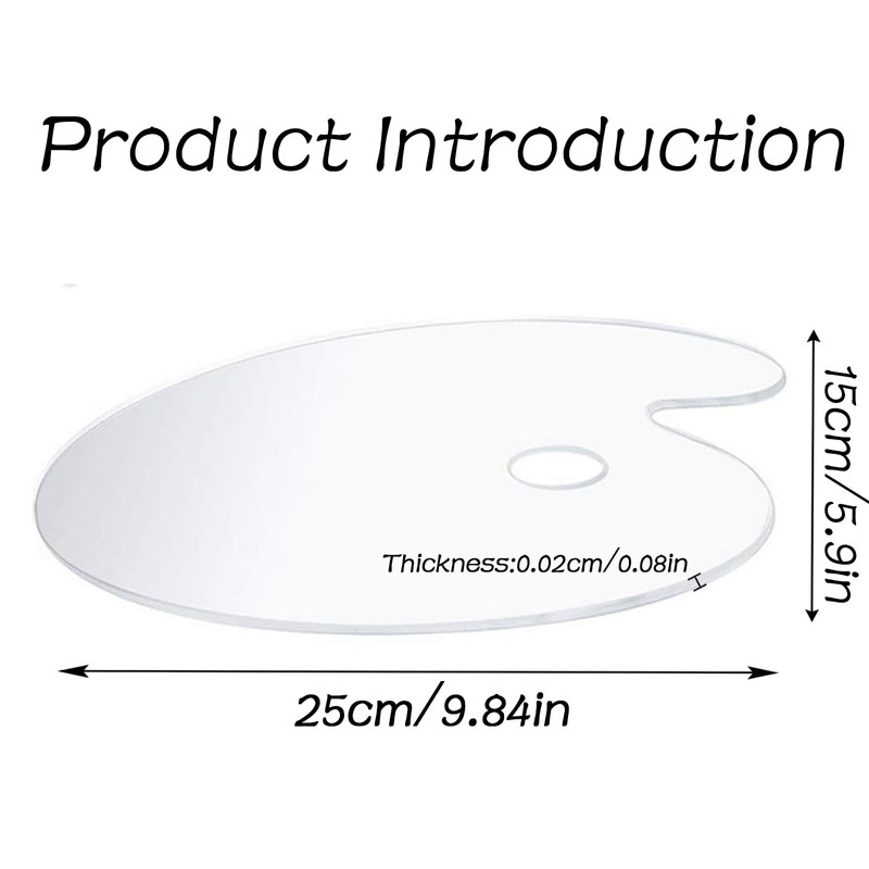 SURALIN Pack of 2 Transparent Acrylic Artists 15 x 25