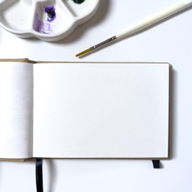 Elements A4 Watercolour Book | 32 Sheets (64 Sides) of Cold Pressed 200 GSM Paper | Hardback Cover – Ideal for Watercolours & Mixed Media