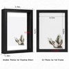 MUYE 5x7 Floating Frames Set of 2,Double Glass Picture Frame