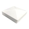 4 Pack 4inch Vinyl Pyramid Style Fence Post Cap/Vinyl Post