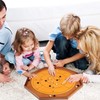 Crokinole and Checkers, 27-Inch Classic Crokinole Board Game with 22"