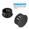 PATIKIL 18mm (11/16") Plastic Hole Plugs, 30Pcs Flush Type Round
