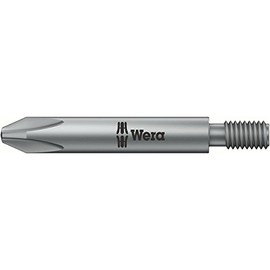 WERA 065197 065197 Impact Driver Bit for Phillips Screws Insertion #10-32 UNF Blade Size PH2 Total Length 1.7 inches (44.5 mm)