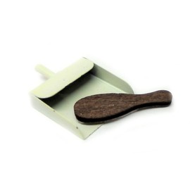 Melody Jane Dollhouse Dustpan & Hand Brush Miniature Kitchen Cleaning Accessories