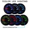 Nrkiscy Tinted 7 Color Volt Voltmeter Gauge kit 8-18V 2-1/16"(52mm)