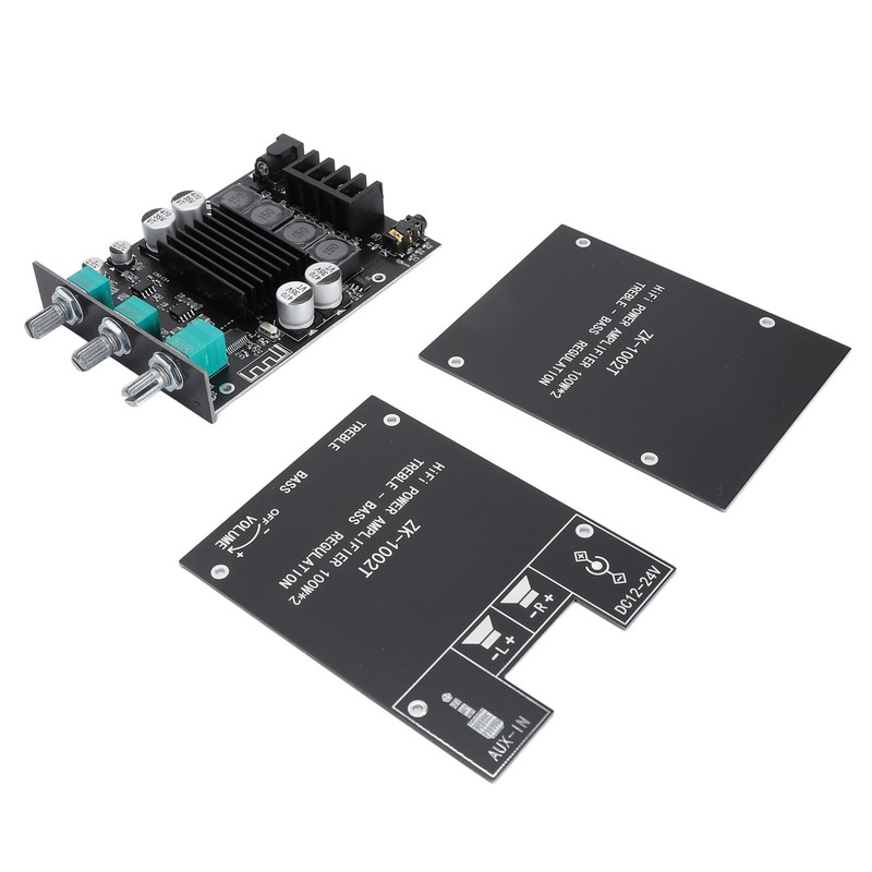 2x100W Amplifier Board HIFI with Treble Bass Control TPA3116D2 DC12‑24V
