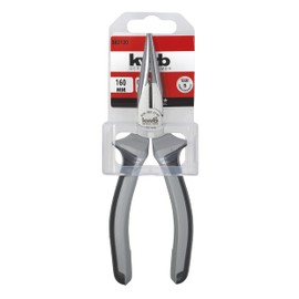 KWB Professional Needle Nose Pliers 160 mm Straight Cutting Edges Induction Hardened 382120 (as per DIN ISO 5745)
