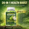 Soursop 8500mg Gummies & Herbal Drops Combo, 20-in-1 Whole-Body Support,