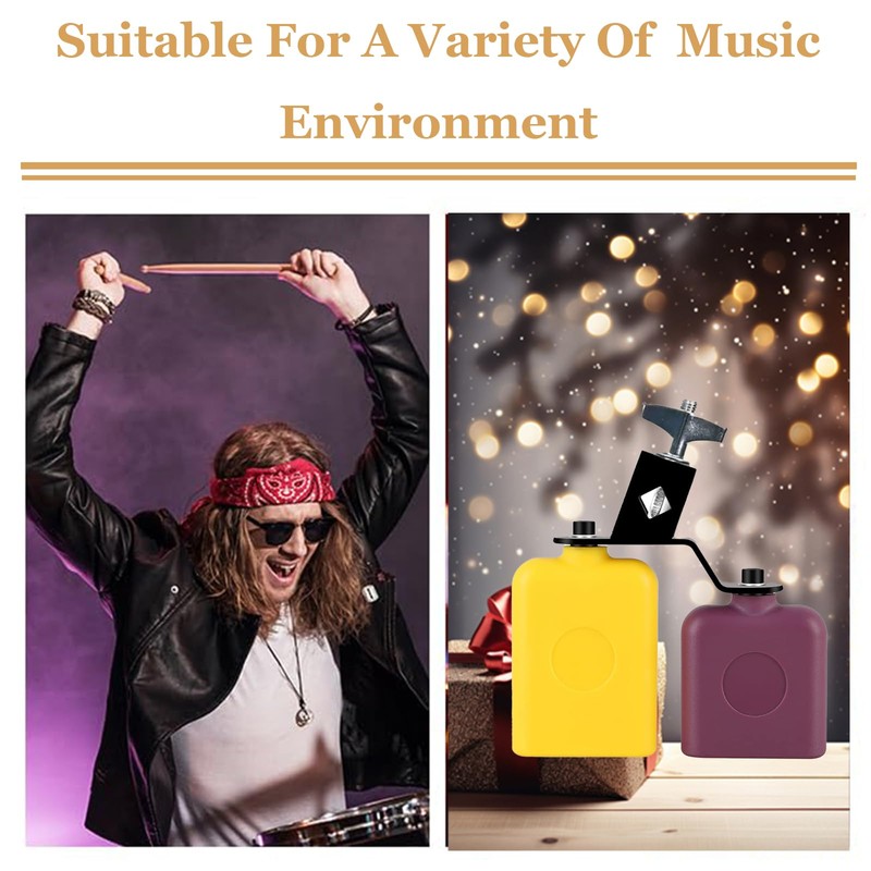 Jam Block Plastic Cow Bell Double Sambago Bell Latin Percussion