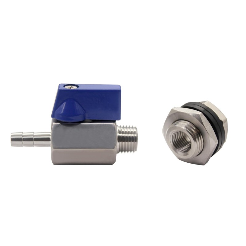 Fitvell Rain Barrel Kit include 1/4" Hose Barb to 1/4"