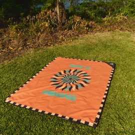 Slowtide x Bob Marley, Sun is Shining Oversized Picnic Blanket – Water & Sand Resistant Outdoor Blanket, 60 x 72 in