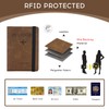ILIYAH Passport Holder Travel Wallet PU Leather RFID Blocking Passport