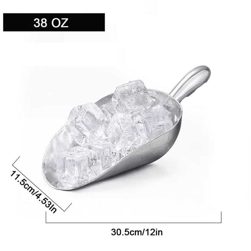 Ice Cube Scoop Cast Aluminum Shovel Scoops Multipurpose Kitchen Spoon