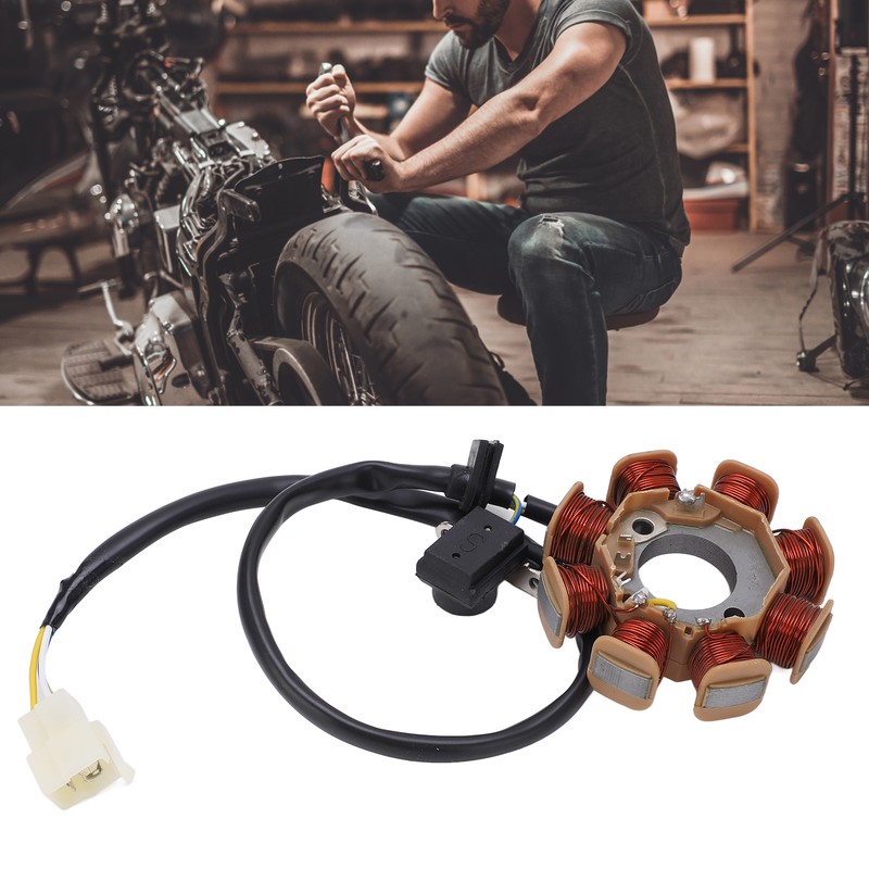 Magneto Stator 8 Pole Ignition Coil for GY6‑50 60 80