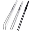 CRITTZOO 3Pcs Reptile Metal Feeding Tongs, Snake Tank Long Tweezers