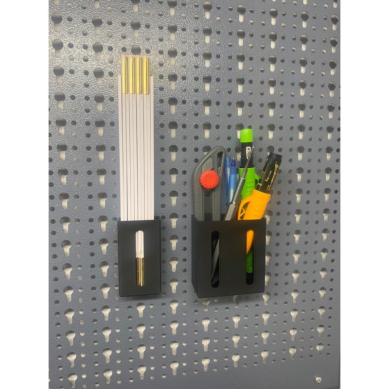 Ruler and Pins Holder Suitable for Küpper Perforated Wall System