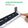 2 Pcs XL Weekly Pill Organizer Arthritis Friendly,Travel 7 Day