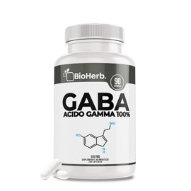 GABA 100% Puro (90 Cápsulas Para 90 Días) - | Acido Gamma Aminobutirico | Extremadamente Eficaz | Formulacion de Grado Farmaceutico | Absorcion Potenc