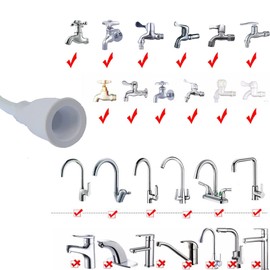 2m/6.56ft Portable Sink Hose Faucet Sprayer Sink Spray Rubber Hose Shampoo Sprayer Handheld Faucet Shower for Pets,Bathing Baby,Washing Hair,Rinsing Vegetables
