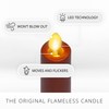 Luminara - Flameless Battery Operated Taper Candle - Burnt Orange