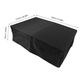 KOMBIUDA Football Table Cover Pool Table Accessories Pool Games Cover Outdoor Material Fabric Waterproof Air Hockey Accessories Tablecloth Waterproof Black Oxford Cloth