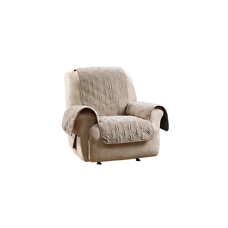 SureFit Mink Recliner Furniture Cover in Taupe