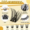 Leefrei Eyelash Cluster 10-18mm Wispy Eyelash Clusters D Curl DIY