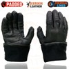 Milwaukee Leather Men's Leather Gauntlet Lined Motorcycle Hand Gloves -