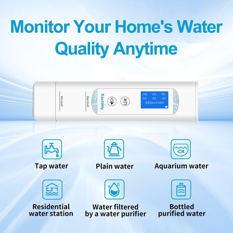 6 in 1 Digital Water Tester for Drinking Water, Lab