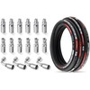 Racewill 33FT 1/4" Hydraulic Hose with 16PCS Hydraulic Hose Fittings