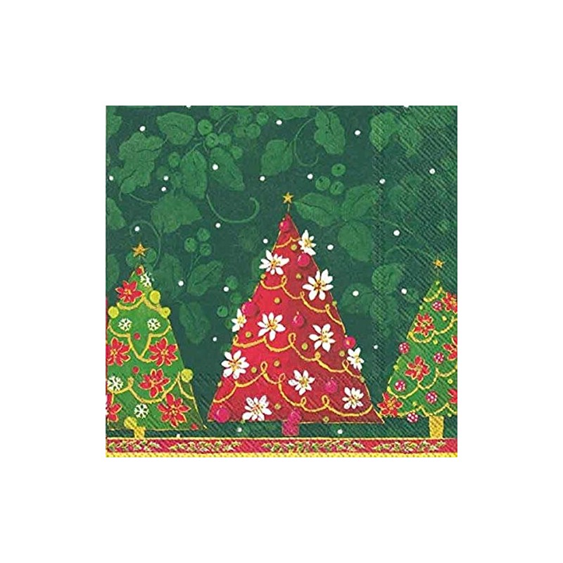 Ideal Home Range 20 Count Luncheon Napkins, Albero Di Natale