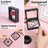Gjinxi Seashell Display Box 2Pcs, Transparent Frame Seashell Display Case