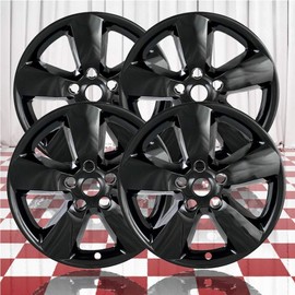 Brighter Design Set of 4 20" Gloss Black Wheel Skins for Dodge RAM 1500 2013-2018