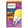 8W A19 Medium Base Non-Dimmable Yellow LED Light Bulb