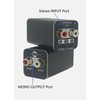 SPRODIO Single Stereo to Mono Converter, RCA L/R Audio Adapter