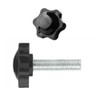 QIRUIRED 4Pcs M8 x 80mm Star Clamping Knob Grip Thumb