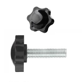QIRUIRED 4Pcs M8 x 80mm Star Clamping Knob Grip Thumb Screw Head Diameter 38mm Knobs Nut Screws Tightening Thread Replacement Machine Handle