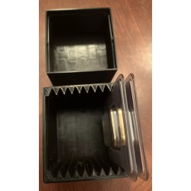 Storage Solutions 3DP Black Storage Box Holds 10x Royal Mint Precious Metal Assay Cards