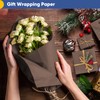 Fathers Day Wrapping Paper, Chocolate Brown Wrapping Paper 17.5"×963" (80/1/4FT),