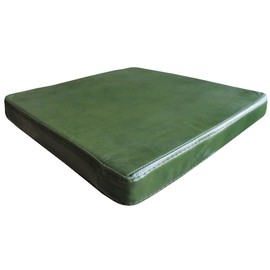 Quattro Meble Model 1 EL (40 x 40 cm) Genuine Leather Seat Cushion for Armchairs / Real Leather Shiny Green